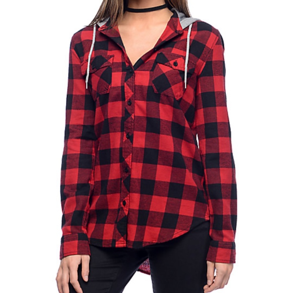 Glamour Kills Plaid Hoodie